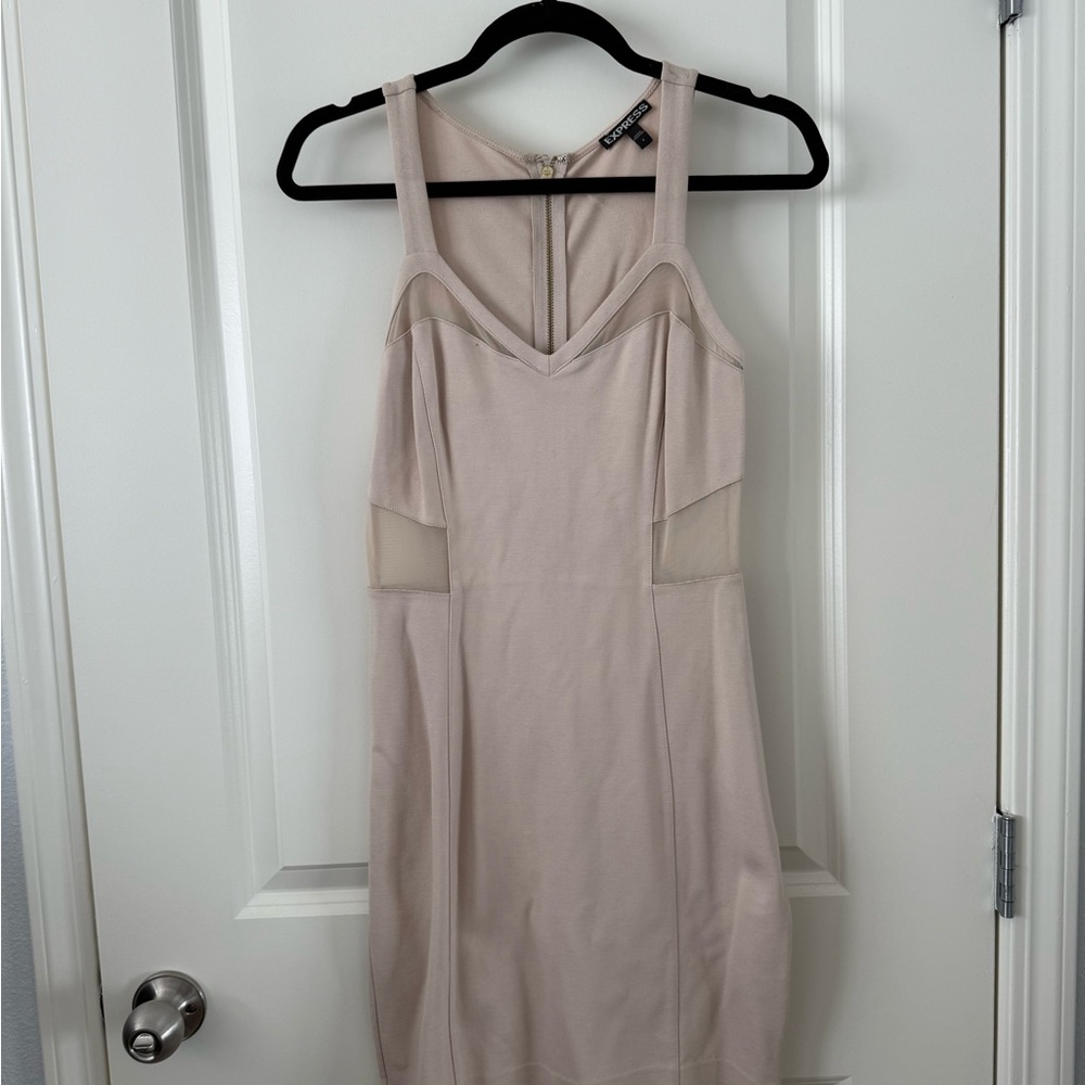 Express Beige Mini Dress